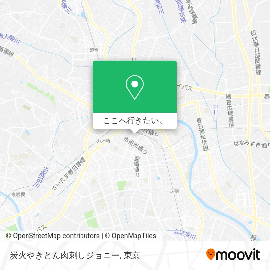 炭火やきとん肉刺しジョニー地図