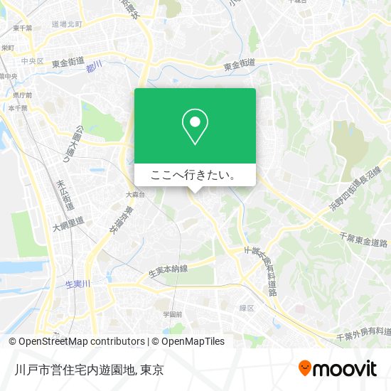 川戸市営住宅内遊園地地図