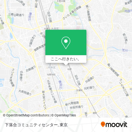 下落合コミュニティセンター地図