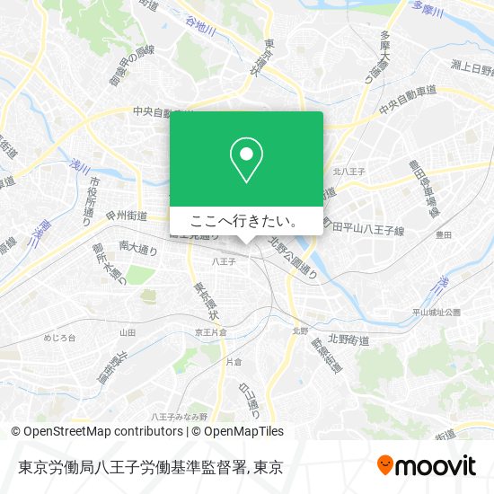 東京労働局八王子労働基準監督署地図