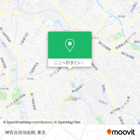 神宮台自治会館地図