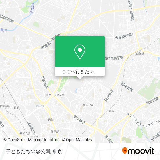 子どもたちの森公園地図