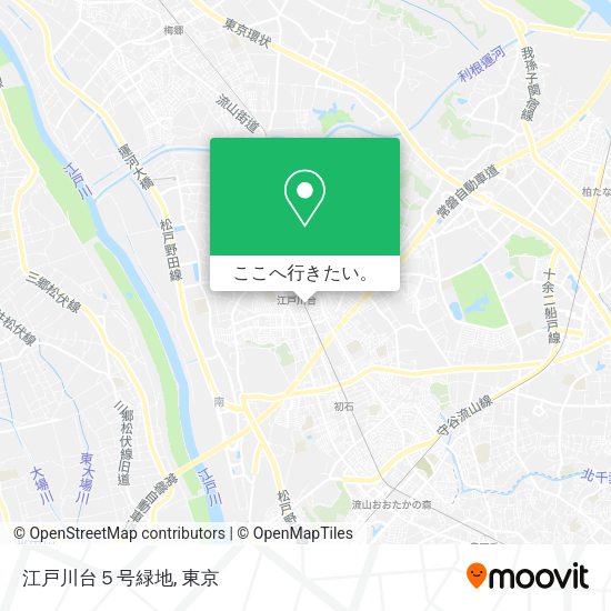 江戸川台５号緑地地図
