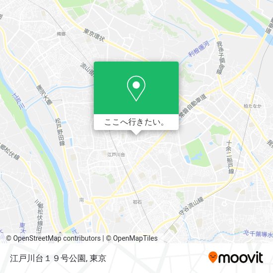 江戸川台１９号公園地図