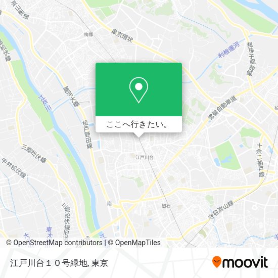 江戸川台１０号緑地地図