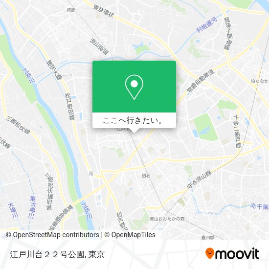 江戸川台２２号公園地図