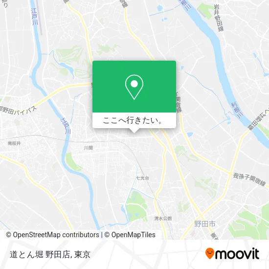 道とん堀 野田店地図
