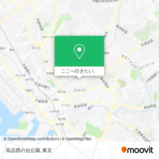 高品西の台公園地図