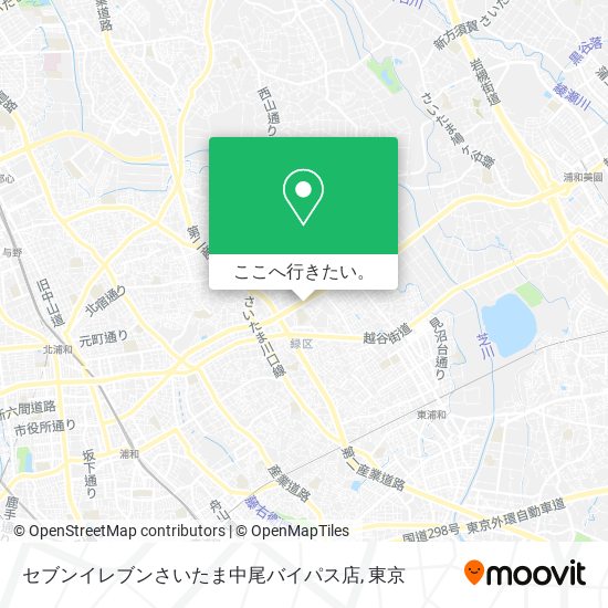 セブンイレブンさいたま中尾バイパス店地図