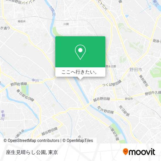 座生見晴らし公園地図