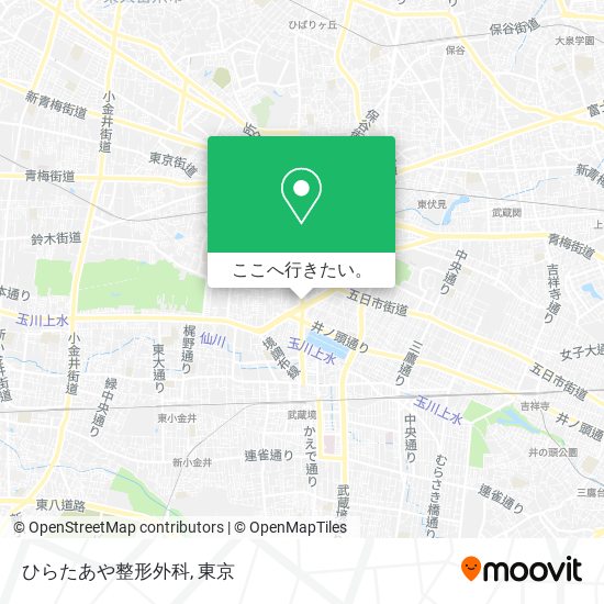 ひらたあや整形外科地図