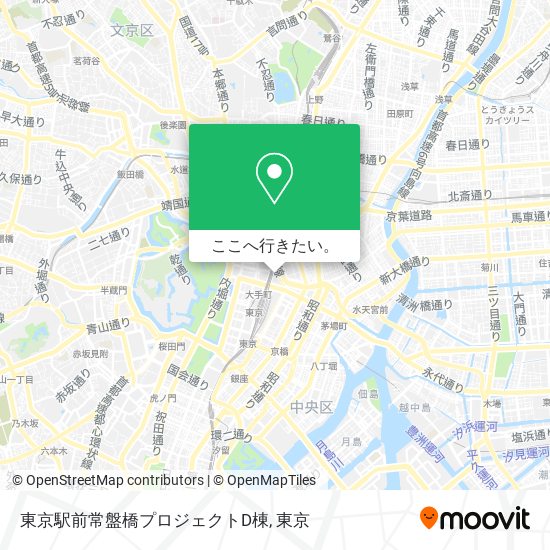 東京駅前常盤橋プロジェクトD棟地図