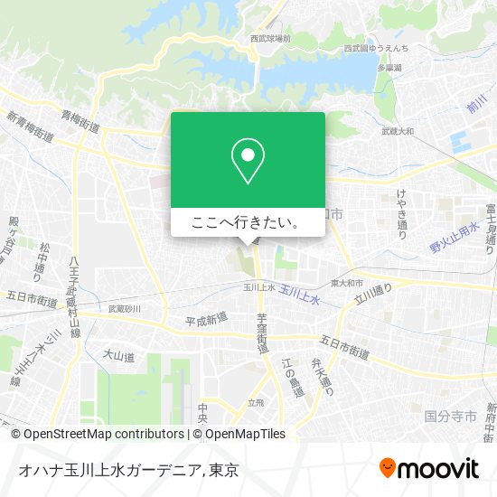 オハナ玉川上水ガーデニア地図