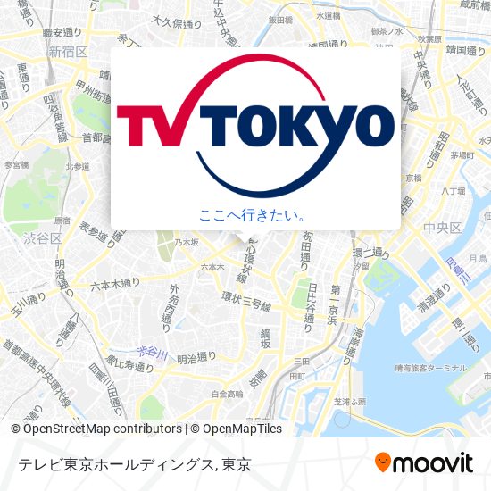 テレビ東京ホールディングス地図