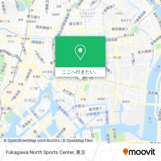 Fukagawa North Sports Center地図