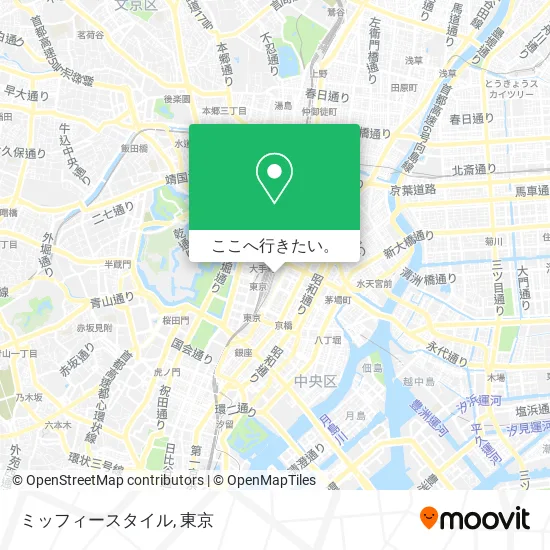 ミッフィースタイル地図