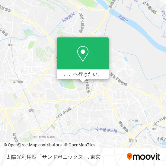太陽光利用型「サンドボニックス」地図
