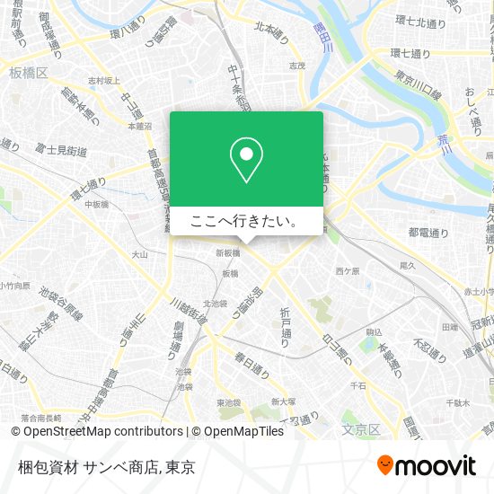 梱包資材 サンベ商店地図