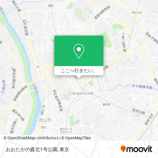おおたかの森北1号公園地図