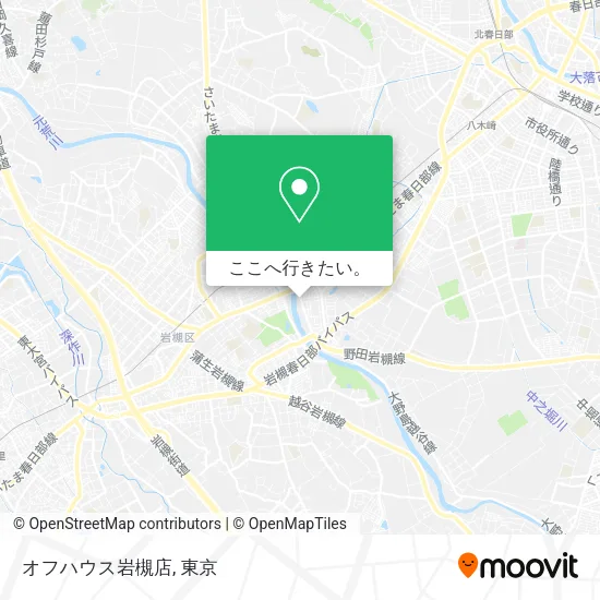 オフハウス岩槻店地図