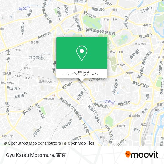 Gyu Katsu Motomura地図