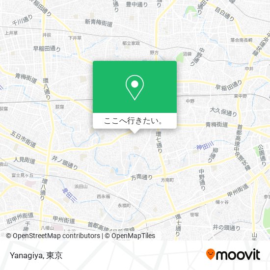 Yanagiya地図