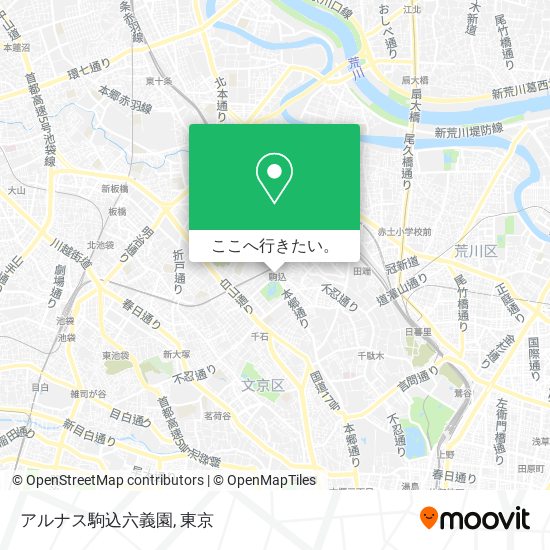 アルナス駒込六義園地図