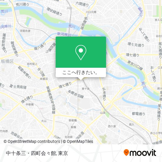 中十条三・四町会々館地図