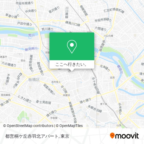 都営桐ケ丘赤羽北アパート地図