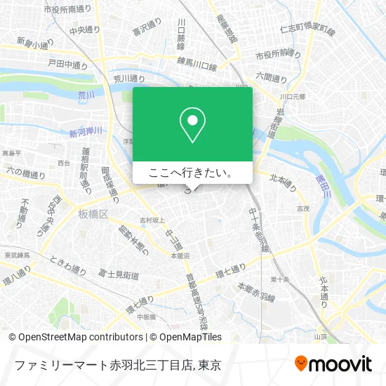 ファミリーマート赤羽北三丁目店地図