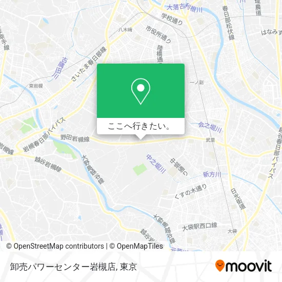 卸売パワーセンター岩槻店地図
