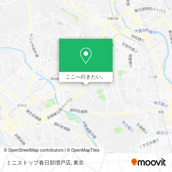 ミニストップ春日部増戸店地図