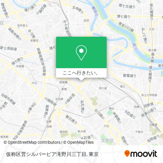 仮称区営シルバーピア滝野川三丁目地図