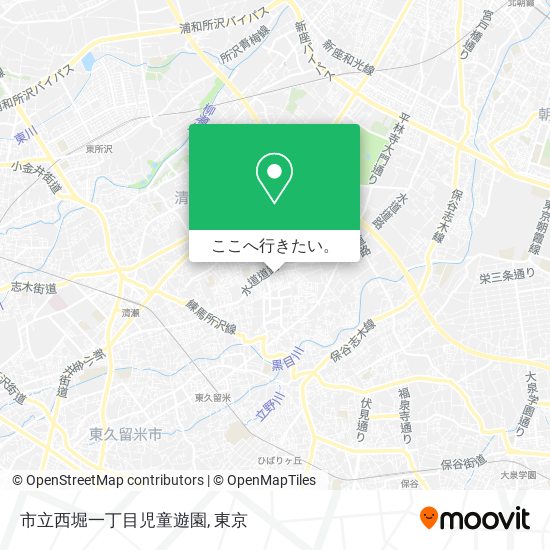 市立西堀一丁目児童遊園地図