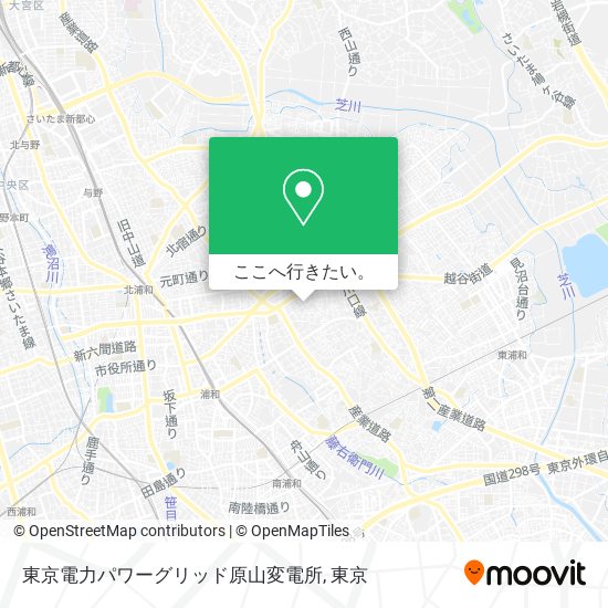 東京電力パワーグリッド原山変電所地図