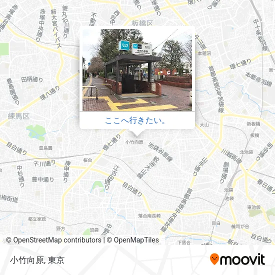 小竹向原地図