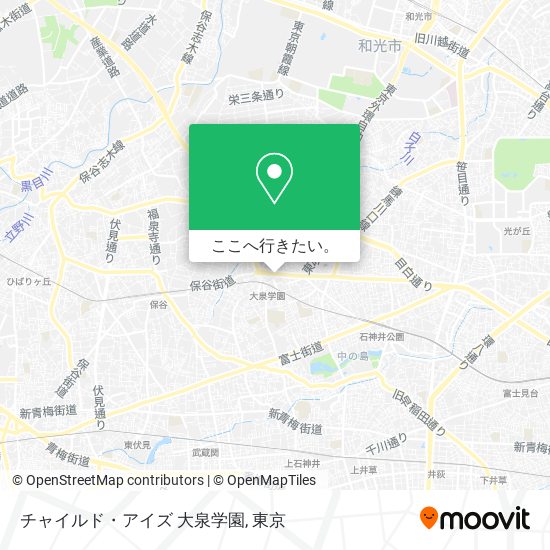 チャイルド・アイズ 大泉学園地図