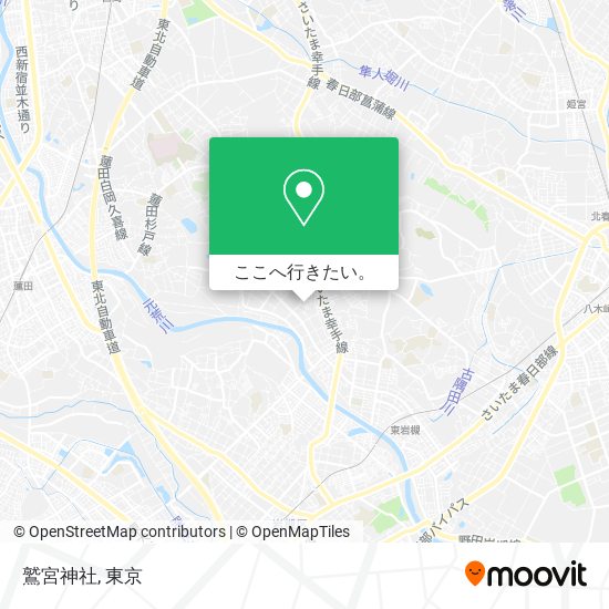 鷲宮神社地図