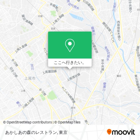 あかしあの森のレストラン地図