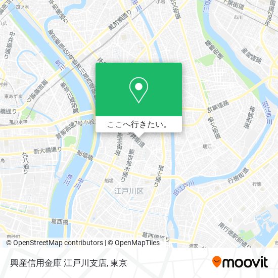 興産信用金庫 江戸川支店地図