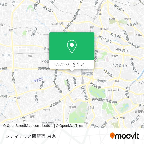 シティテラス西新宿地図