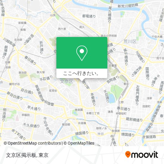 文京区掲示板地図