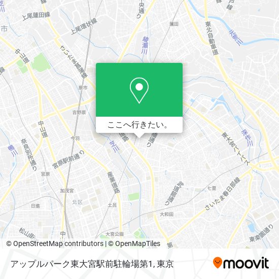 アップルパーク東大宮駅前駐輪場第1地図