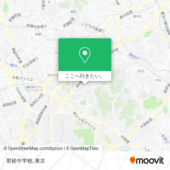 星槎中学校地図