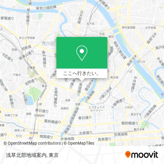 浅草北部地域案内地図