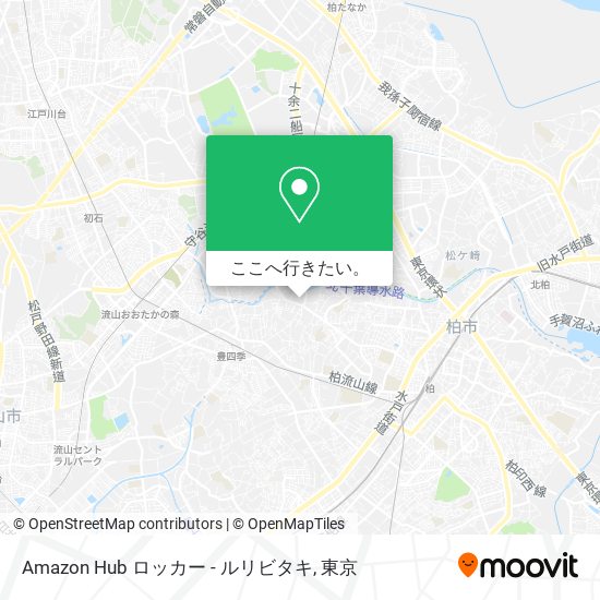 Amazon Hub ロッカー - ルリビタキ地図