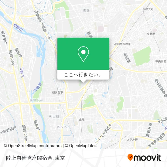陸上自衛隊座間宿舎地図