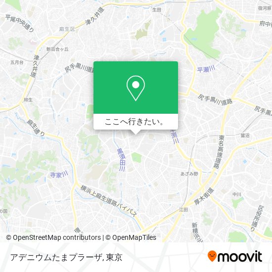 アデニウムたまプラーザ地図