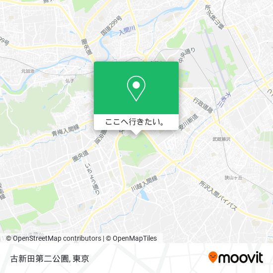 古新田第二公園地図