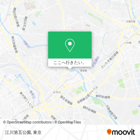 江川第五公園地図